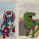 Illustration for article titled Avengersaurs Assemble!
